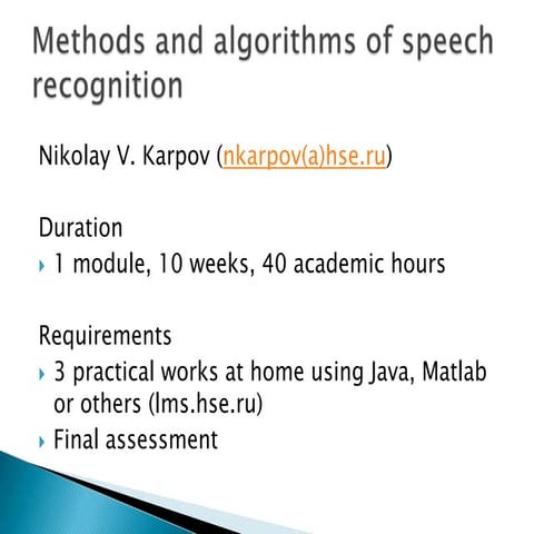 Principal characteristics of speech | PPT