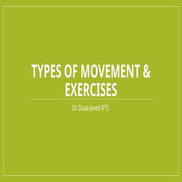 Lec 1 Types of Movement and Exercises.pptx