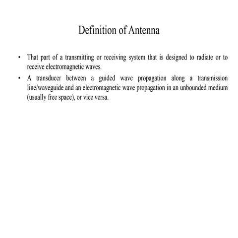 lec2.pdf: Antenna basic concepts. Its various parameters.