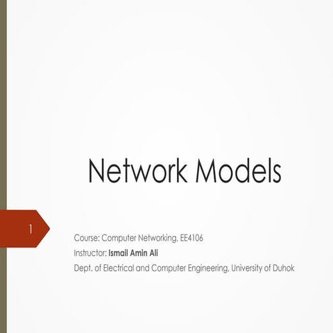 Lecture two of networking lecture-ECE department | PDF