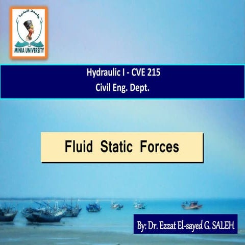  Fluid Static Forces 2.2