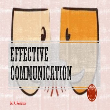 Effective Communication