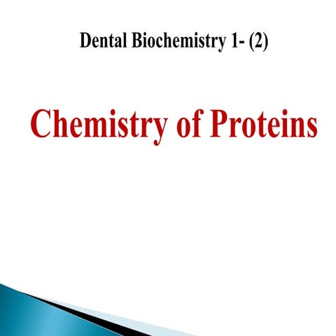 Lec 2  level 3-de(chemistry of proteins)