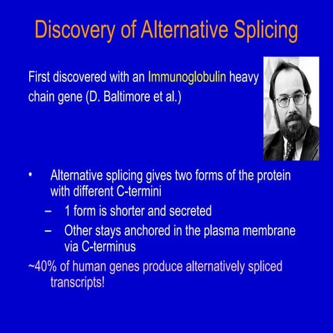 Comprehensive Overview of Alternative and Trans-Splicing Mechanisms in ...
