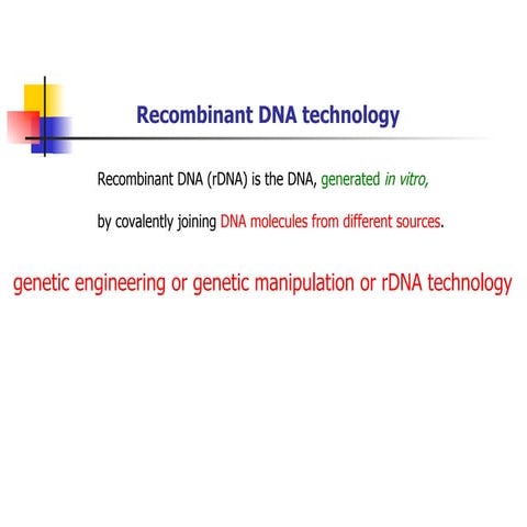  rDNA  technology