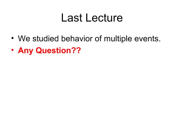 Probability And Random Variable Lecture(3)