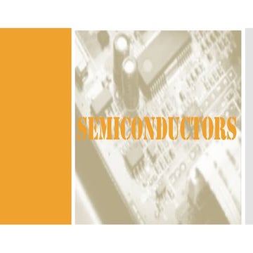 Introduction to semiconductor devices | PPTX