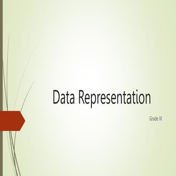 Data representation for o and a levels 2