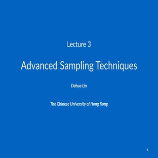 MLPI Lecture 3: Advanced Sampling T...