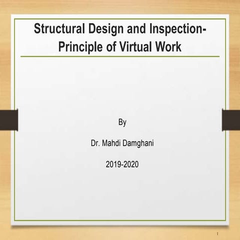 Principle of virtual work and unit load method | PPTX