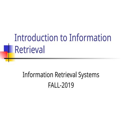 Lec3_RankingModels Information Retrieval Systems FALL-2019.ppt