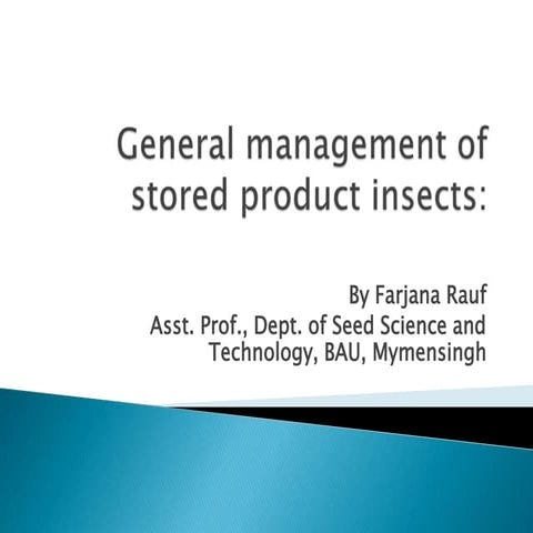 Storage pest management | PPTX
