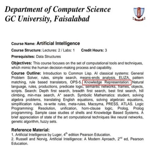Knowledge Representation in Artificial intelligence | PPT