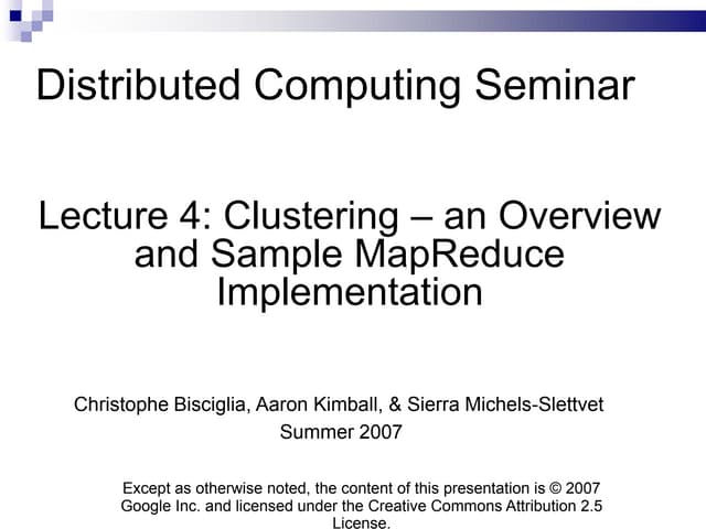 Lec4 Clustering