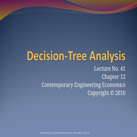Decision making - Decision Tree Analysis | PPT