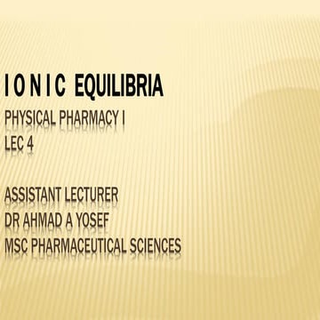Lec 4 ionic | PDF