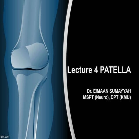 Lec 4 patella