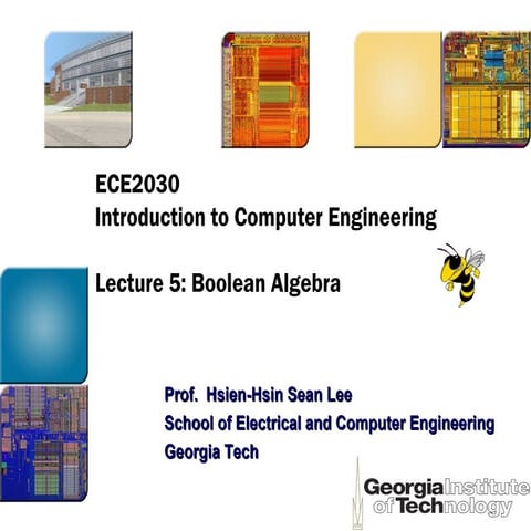 Lec5 Intro to Computer Engineering by Hsien-Hsin Sean Lee Georgia Tech -- Boo...