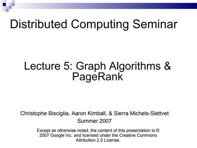Lec5 Pagerank
