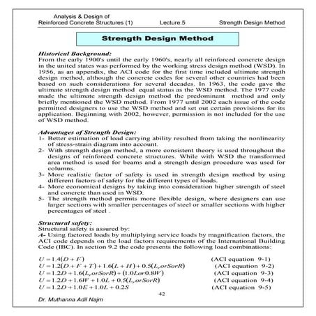 Lec.5   strength design method rectangular sections  1