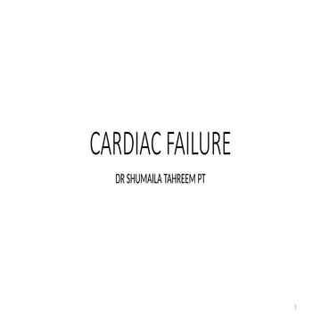 Comprehensive Overview of Cardiac Failure: Pathophysiology ...