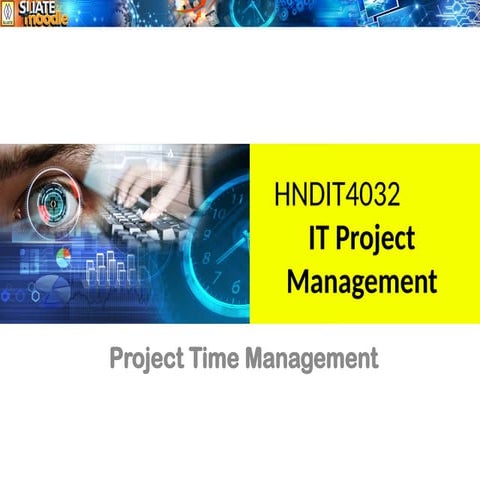 Project time management involves the processes required to ensure timely comp...