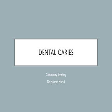 dental caries, epidemiology and epidemiological traid