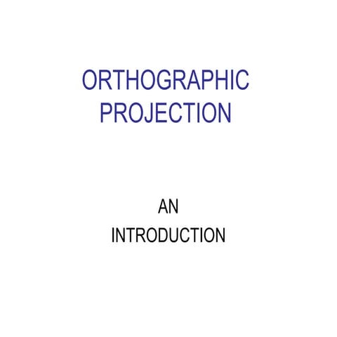 Lec 6   orthographic projections
