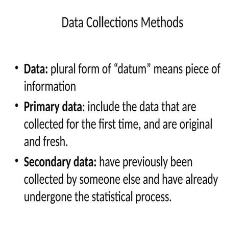 Data Collection Methods for research or thesis