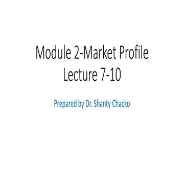 market profile in business plan