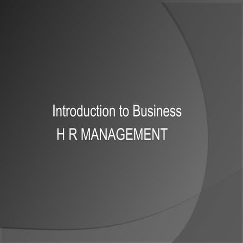 HR Management