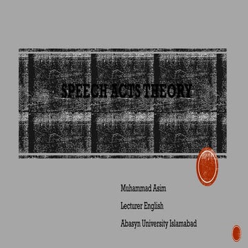 Speech Acts Theory.pptx John Austin and Searles