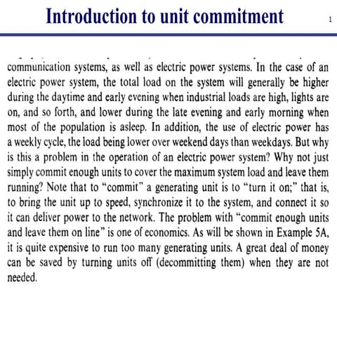 Lec 8 Introduction to unit commitment.PPT