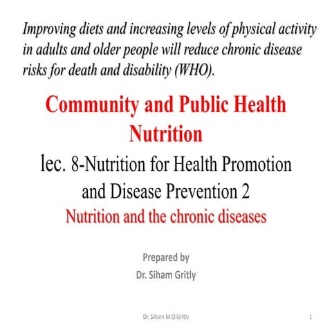 Lec 8 nutrition for health promotion and disease prevention 2