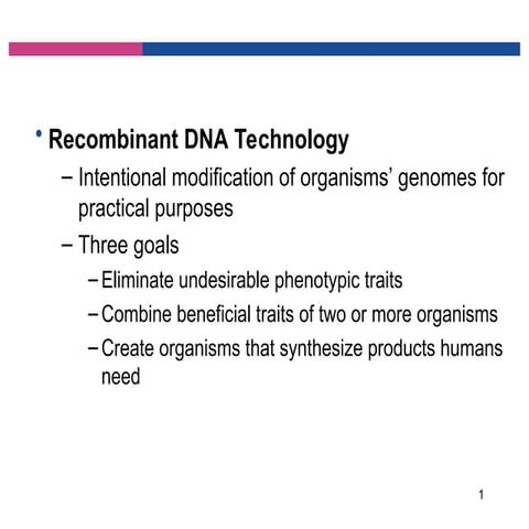Lec 9 Recombinant DNA technology and applications.ppt