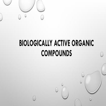 Lec Biologically active organic compounds.pptx