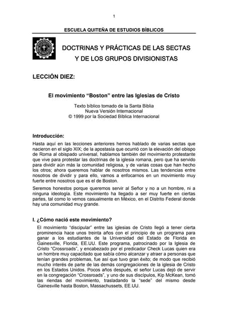 Lecc 10 El Movimiento Boston