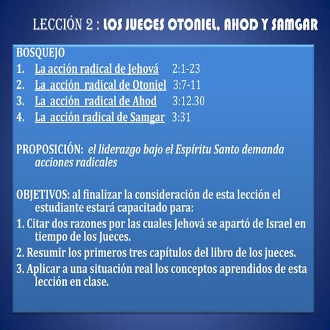 Lección 2 jueces