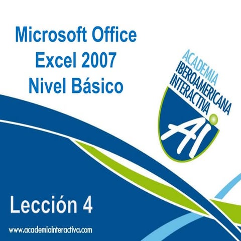 Conceptos básicos y ejercicios excel 2007 | DOC