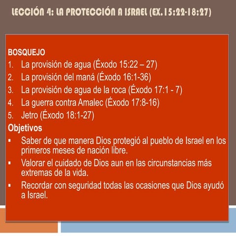 Lección 4 exodo