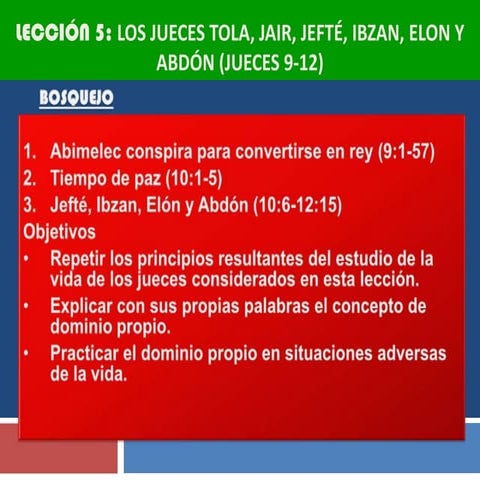 Lección 5 jueces