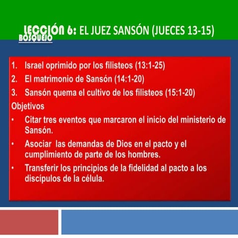 Lección 6 jueces