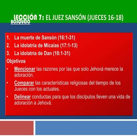 Lección 7 jueces