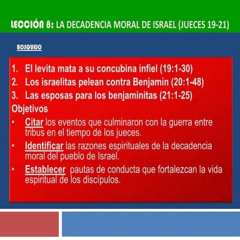 Lección 8 jueces