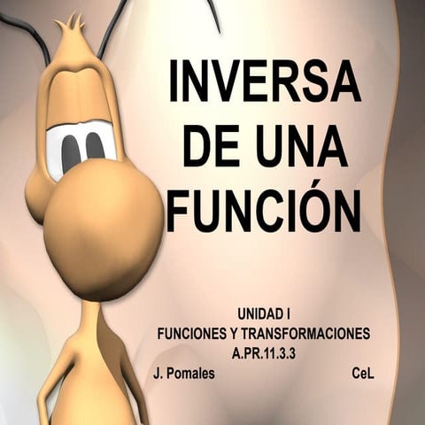 Lección 1.9 Inversa De Una Funcion CeL