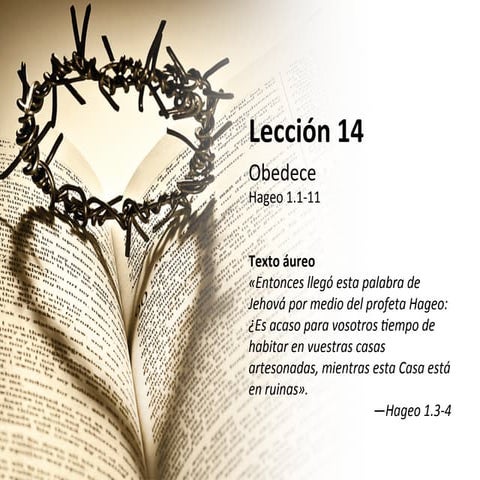 Lección 14 - Obedece