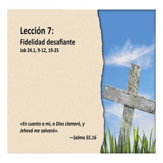 Lección 7 - Fidelidad desafiante