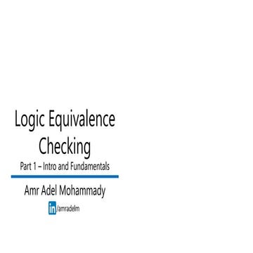Formality - Logic Equivalence Checking - Part 1 | PDF
