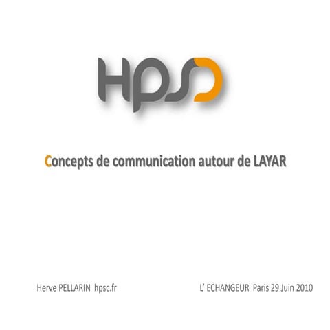 l echangeur présentation hpsc