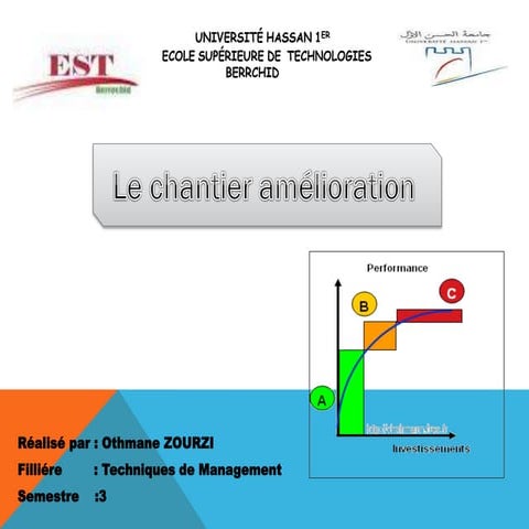 Le chantier d'ameliration